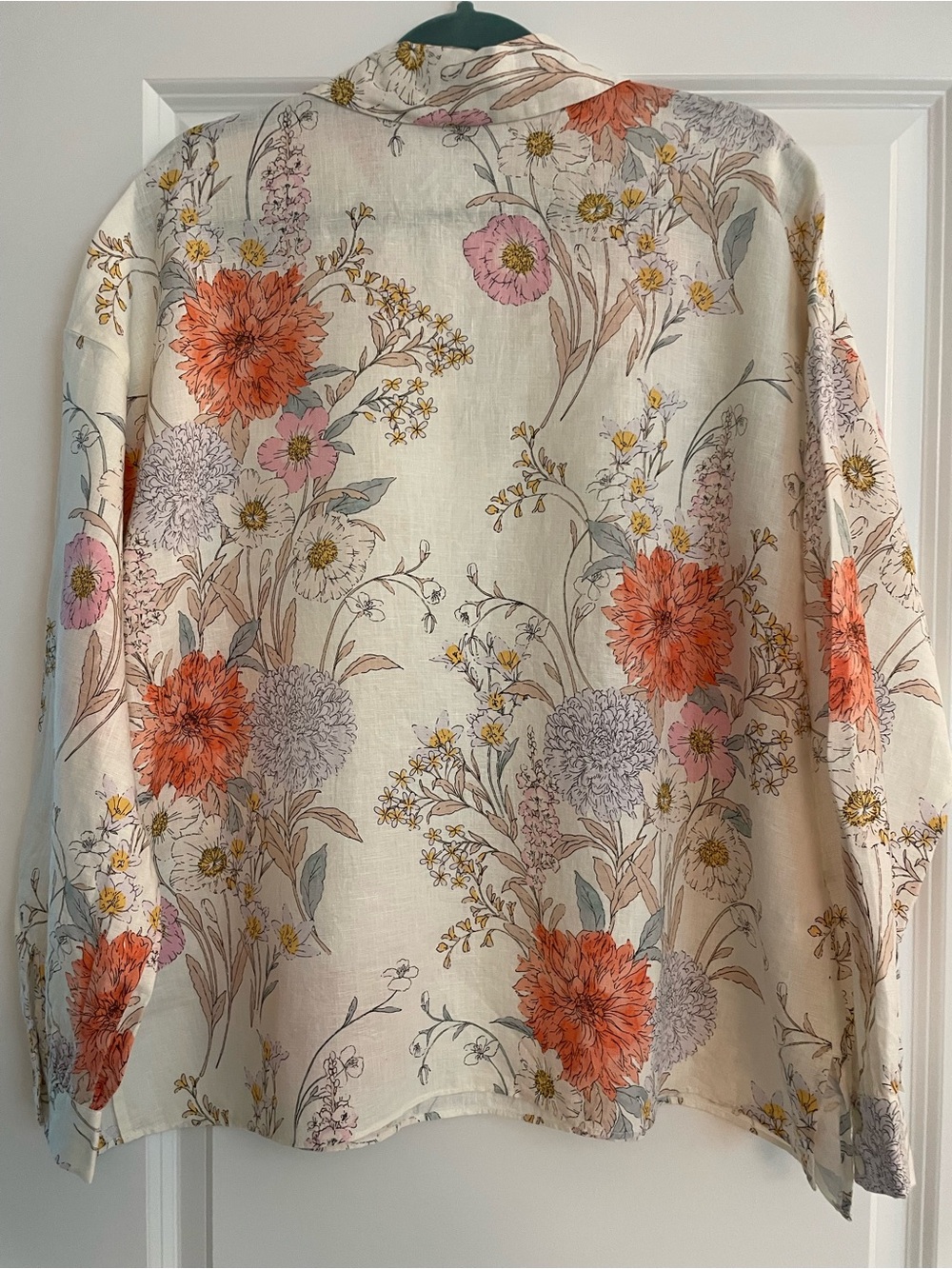 Ann Taylor Linen Blouse, size L - Picture 3 of 4
